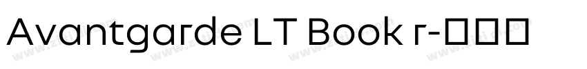 Avantgarde LT Book r字体转换 Avantgarde LT Book r字体转换